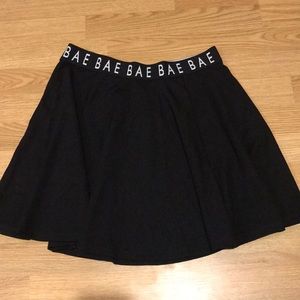 Forever 21 BAE Black Skater Skirt